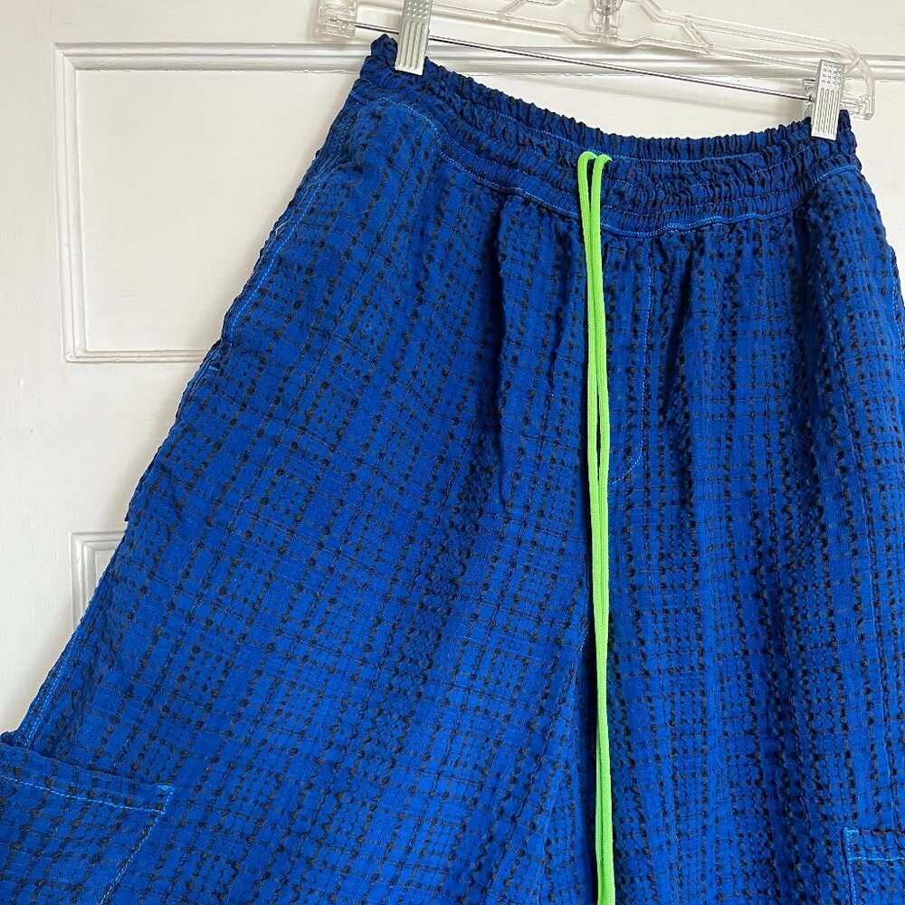 Meals F.D.A. Blueberry Rayon Chef Pant Small - Picture 2 of 5